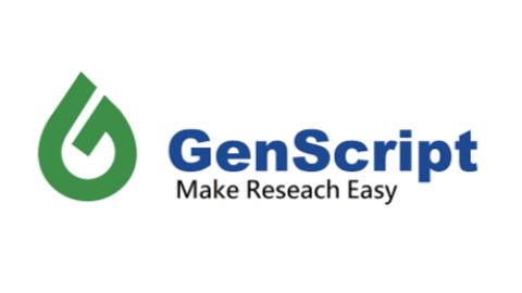 A logo for the brand GenScript